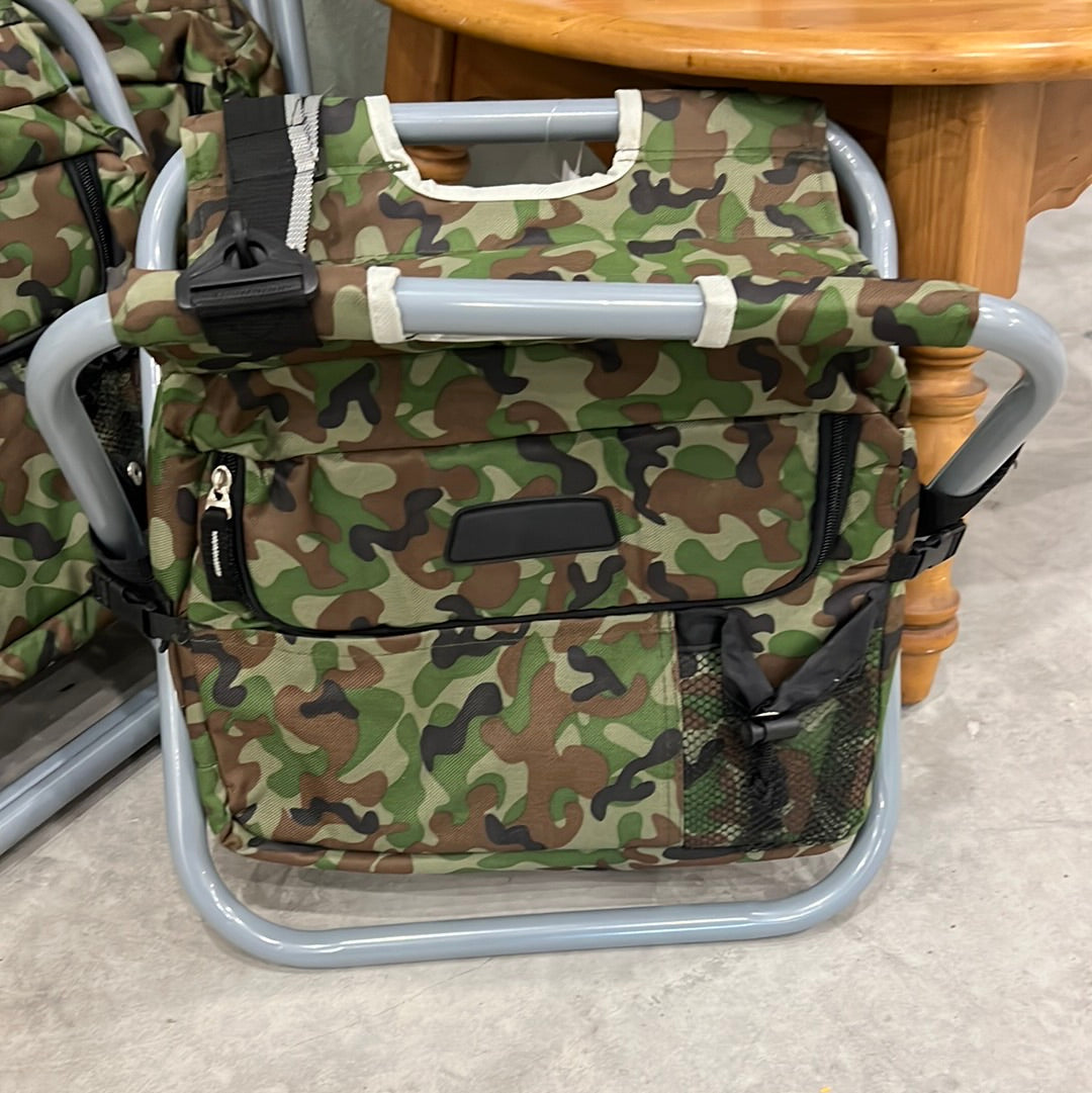 Camouflage Folding Cooler Chair