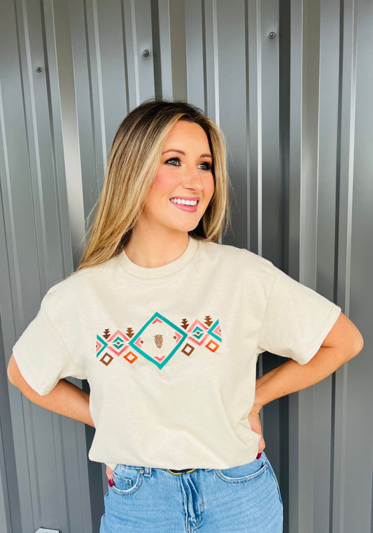 Tribal Aztec Embroidered