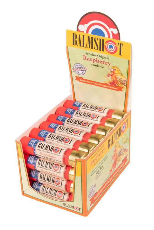 Raspberry American Flag Lip Balm - 24 Pack