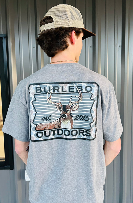 Camo Buck Patch - Dark Heather Grey