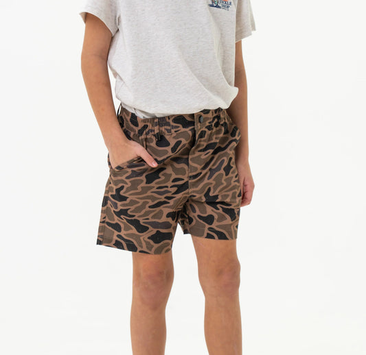 Youth Everyday Short - Gauge Camo - Black Pocket