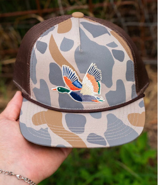 Youth Cap - Retro Camo Duck