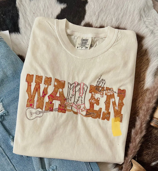 Wallen Broadway Girls Country Music Tee Ivory