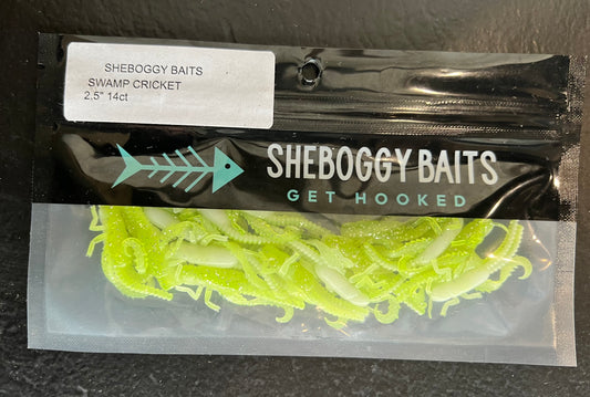 SHEBOGGY BAITS SWAMP CRICKET 2.5" 14ct