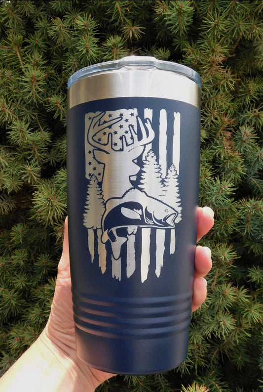 Hunting Fishing 20 Ounce Navy Blue
Polar Camel Tumbler