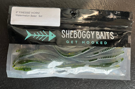 SHEBOGGY FINESSE WORM
Watermelon Seed 6" 9ct