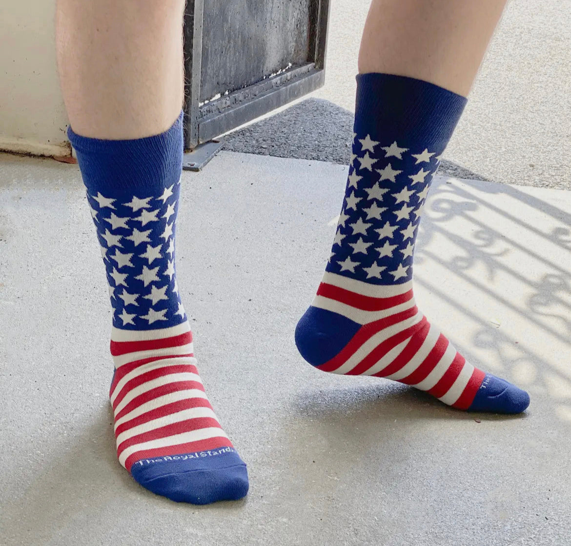 Men's America Socks Red/White/Blue One Size