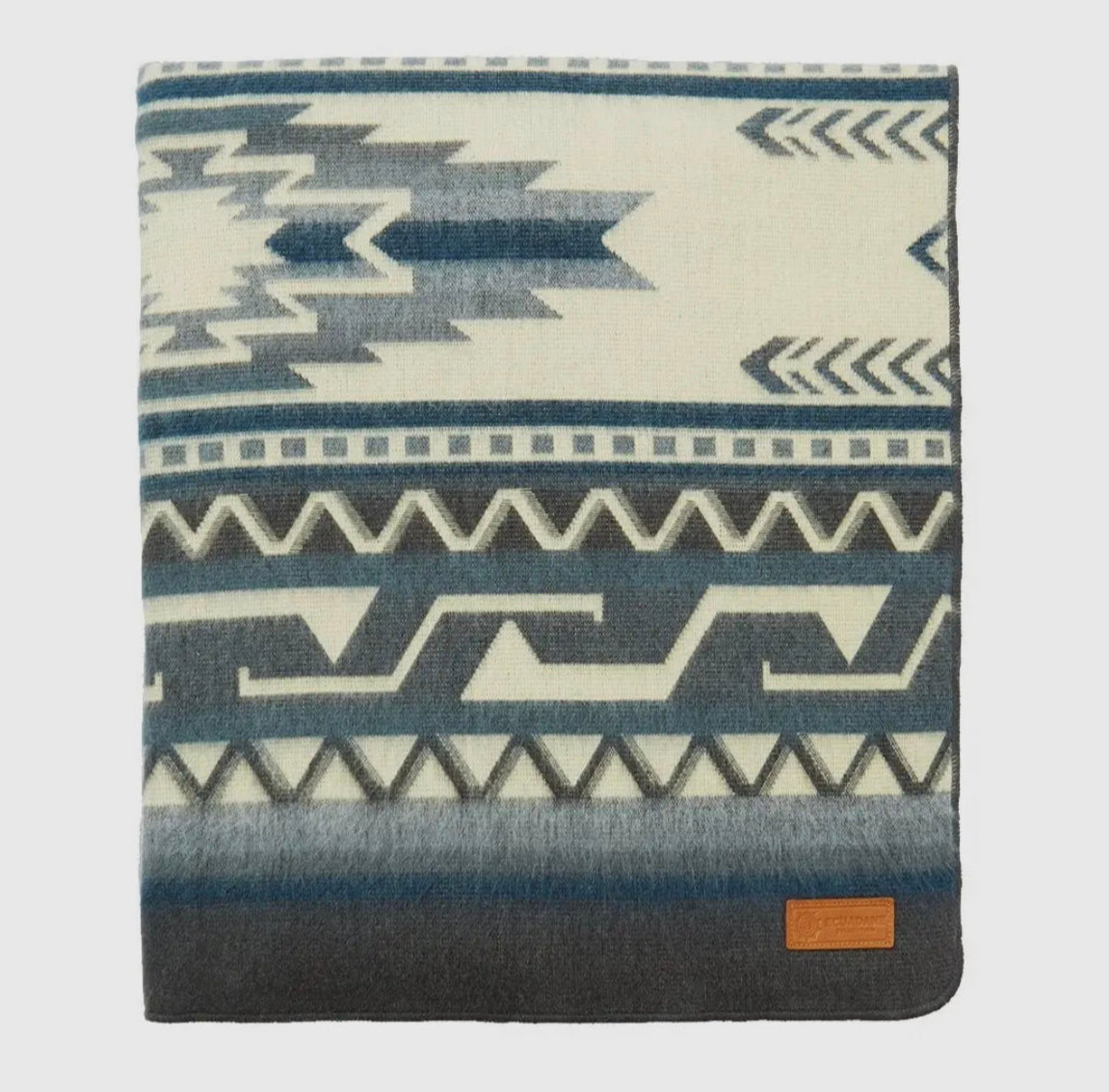 Ultra Soft Blue Tone Southwest Handmade Blanket